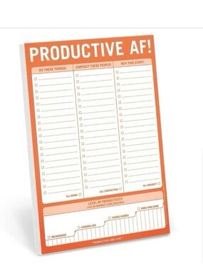 🆕- Productive AF! Writing/Notepad. New in packaging.